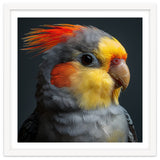 Cockatiel Parrot Closeup Vibrant Feather thumbnail