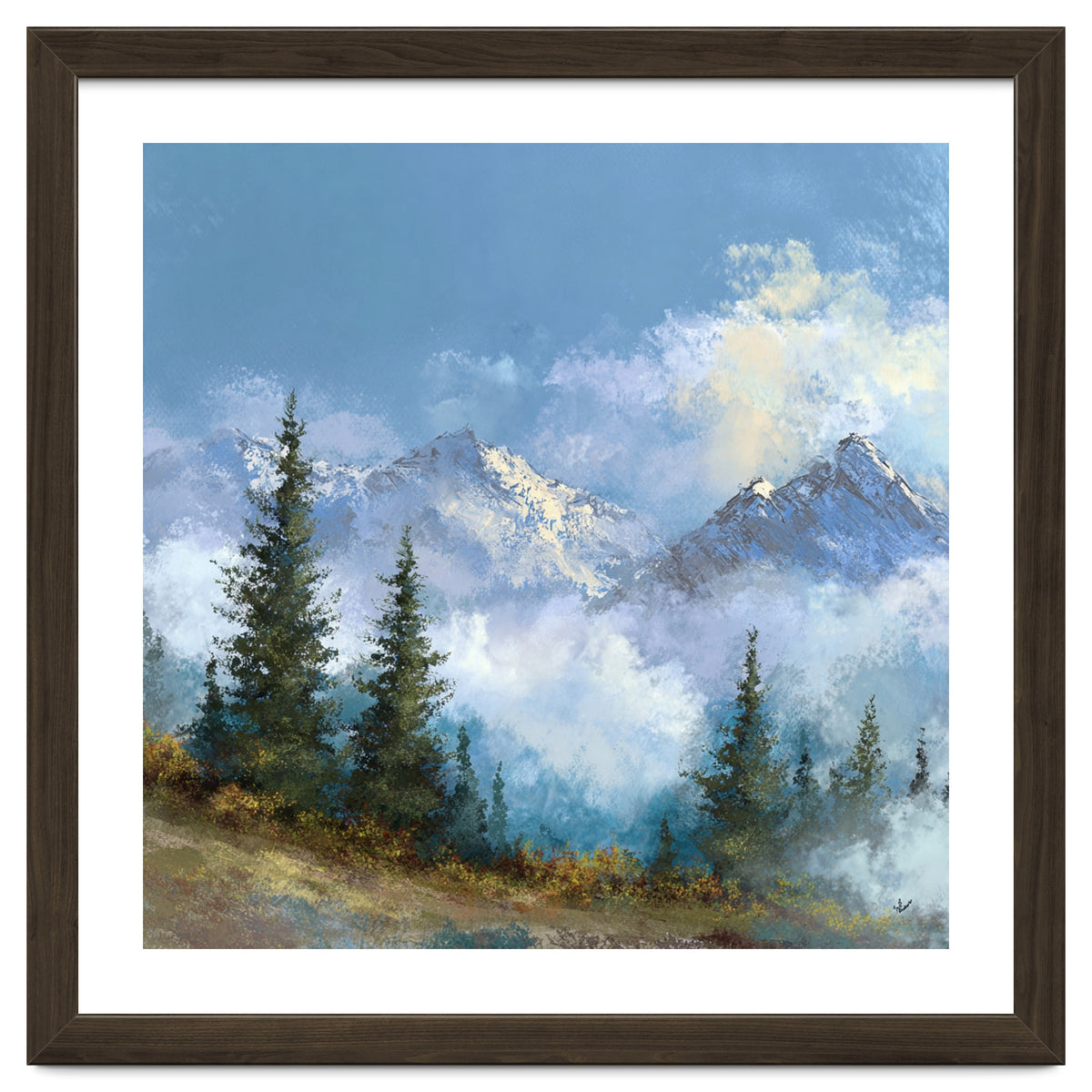 Majestic Snow-Capped Alpine Peaks