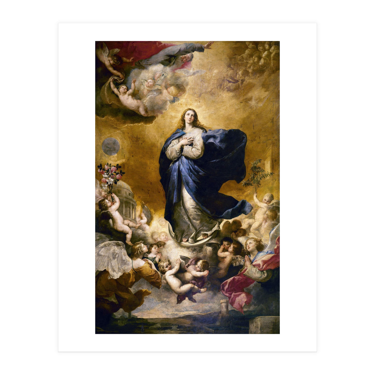 Immaculate Conception. Painted in Naples in 1635. Salamanca, Las Agostinas Church. JUSEPE DE RIBERA. (Print Only)