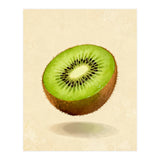 Kiwi Slice, Watercolor Fruit, Fresh Green Art (Print Only) thumbnail