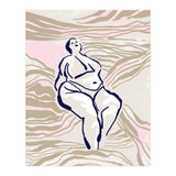 Follow the lines Serene woman in the water (Print Only) thumbnail