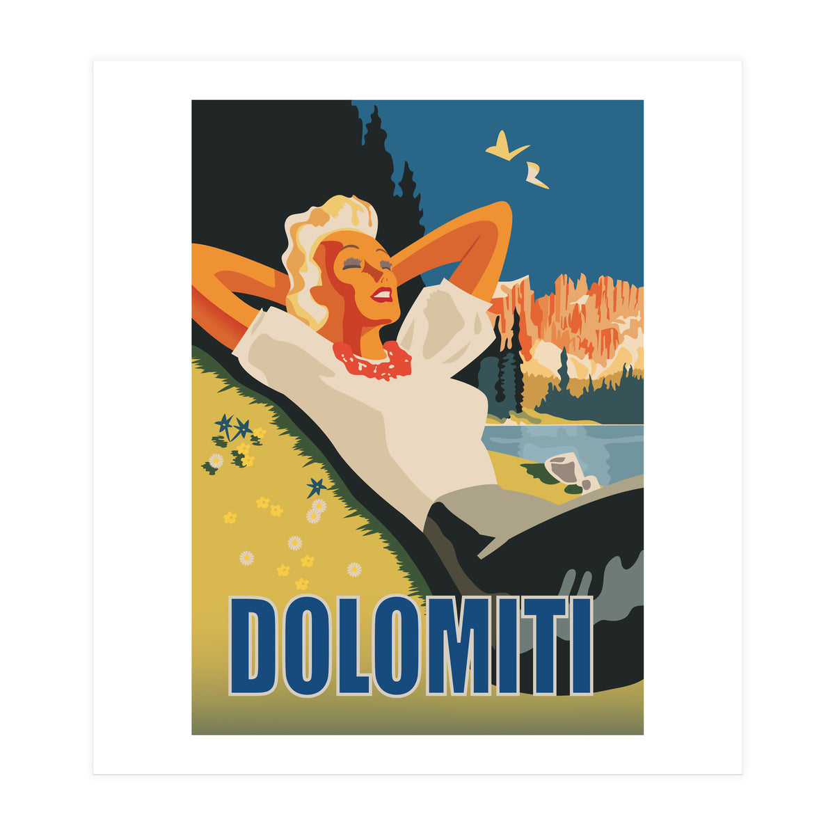 Dolomiti Sunbath (Print Only)
