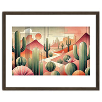 Art Deco Desert Cacti