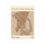 Girl With A Basket Of Fruit Date – Frederic Leighton (1863) (Print Only) thumbnail