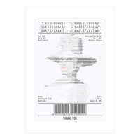 Receipt Art Audrey Hepburn (Print Only)