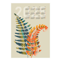 Calendar 2025 colorful fern leaves (Print Only)