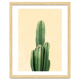Tall Cactus, Minimal Desert Saguaro Art thumbnail