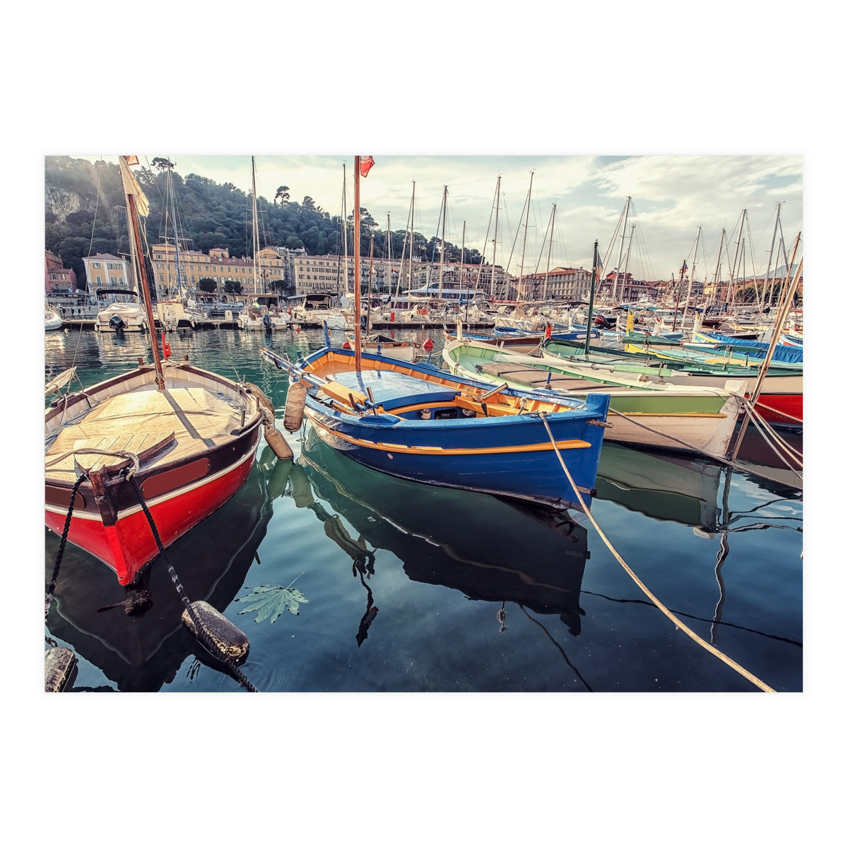 Harbor In Nice (Print Only)