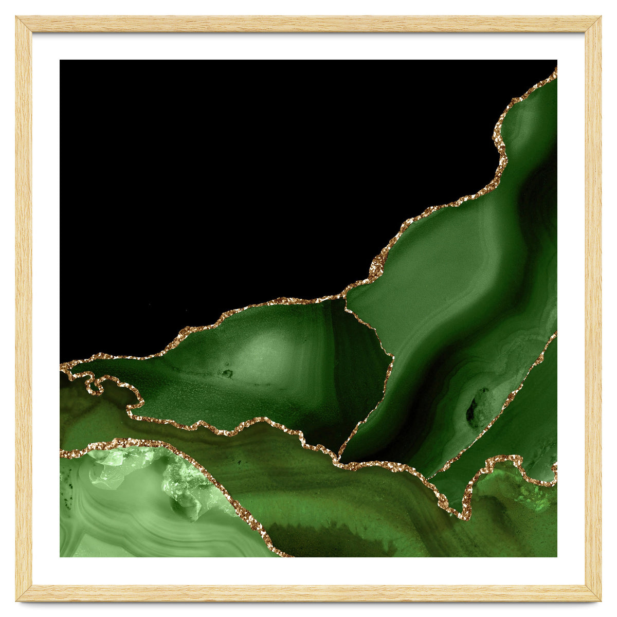 Green & Gold Agate Texture 03