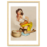 Pinup Girl Bobbing For Apples thumbnail