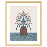 Earthy Modern Vase with Florals thumbnail