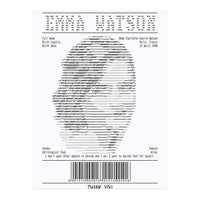 Receipt Art Emma Watson (Print Only)