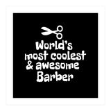 World's most coolest and awesome barber (Print Only) thumbnail