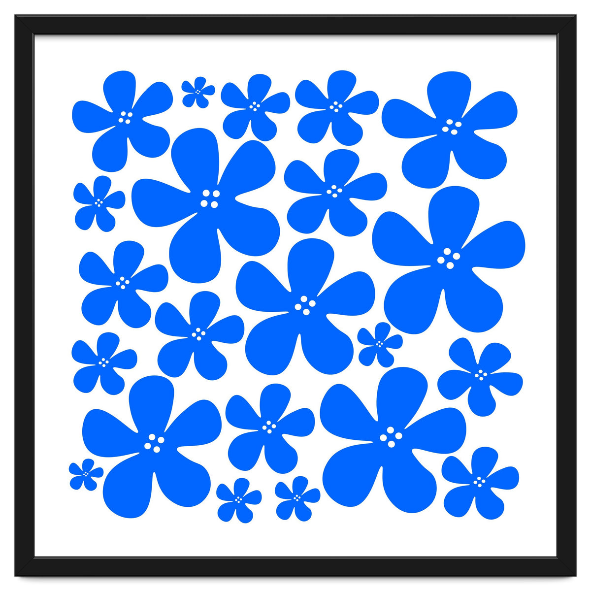 Blue Flowers Pattern
