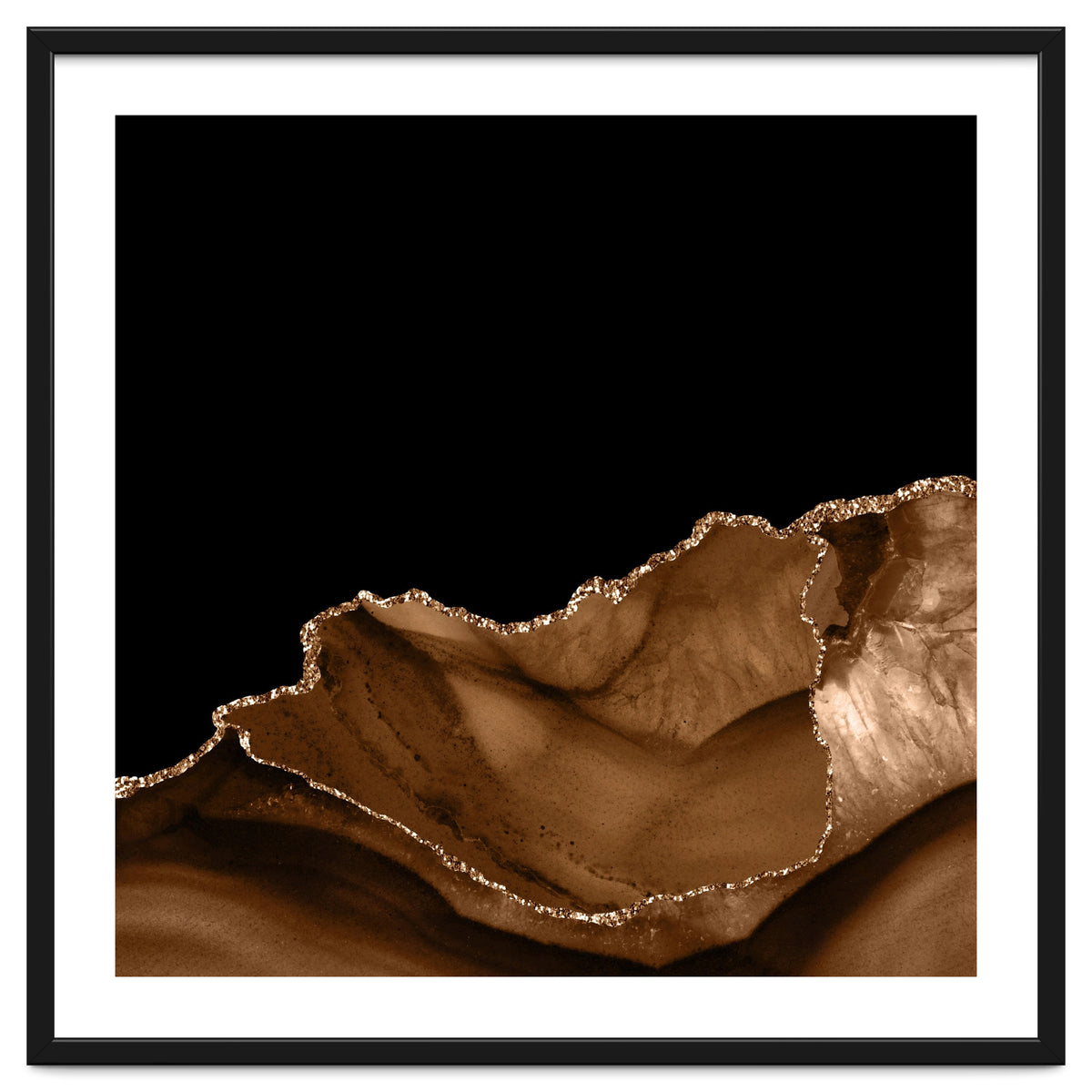 Brown & Gold Agate Texture 06