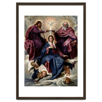 'The Coronation of the Virgin', ca. 1635, Spanish School, Oil on canvas, 176 cm x 124 cm, P01168.