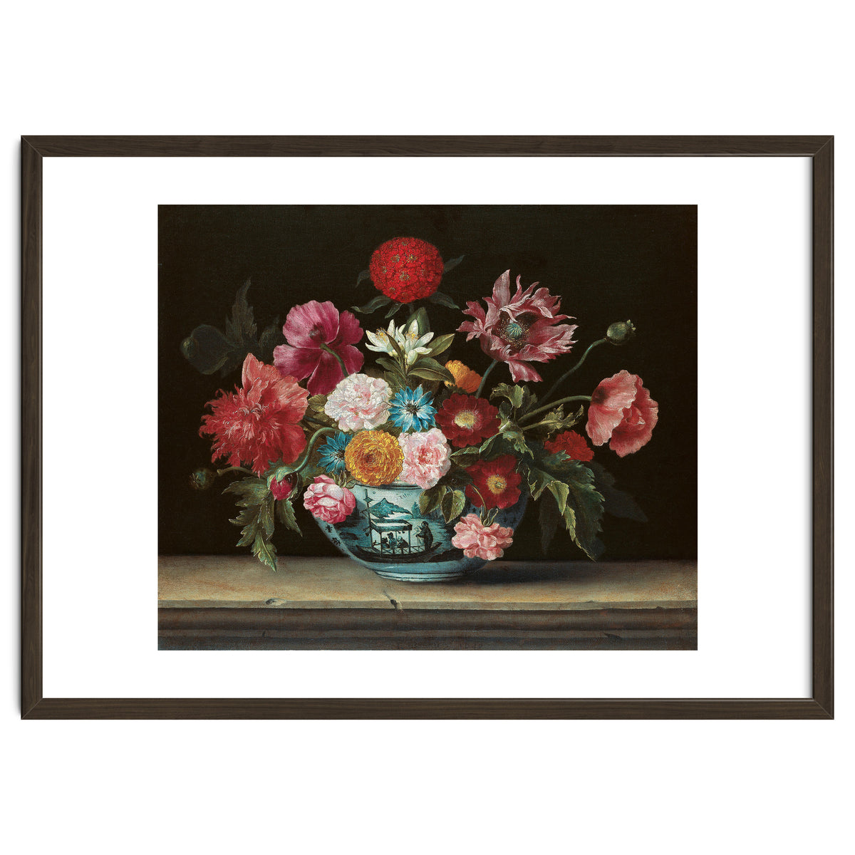 Jacques Linard (París (?), c. 1600-Paris, 1645). Chinese Bowl with Flowers (1640). Oil on canvas....