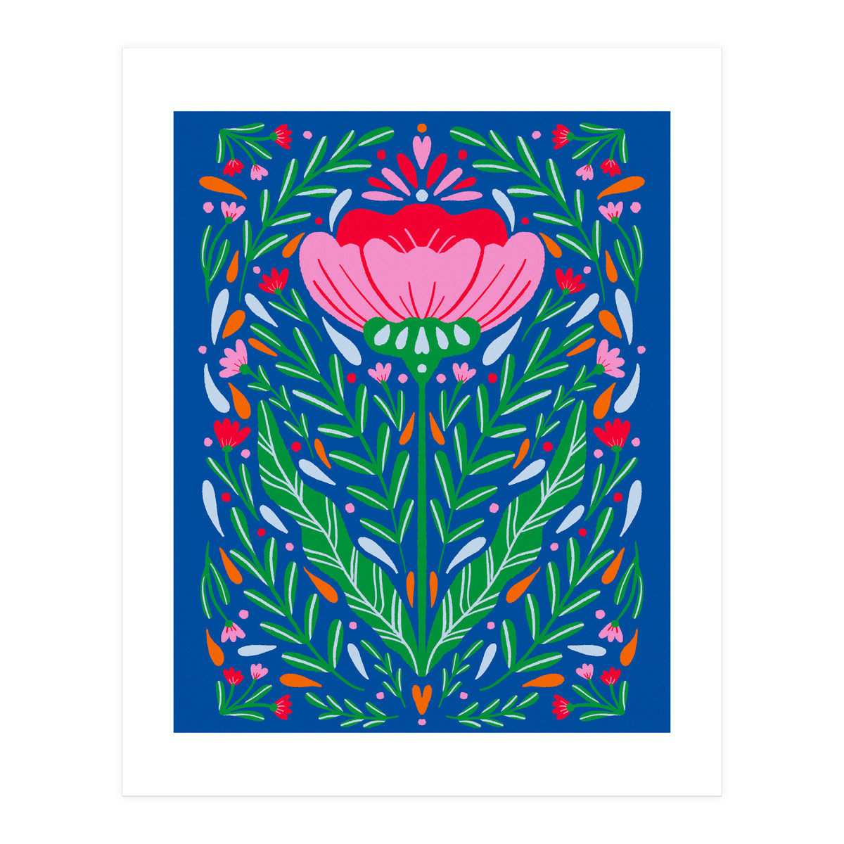 Bold Symmetrical Floral  (Print Only)