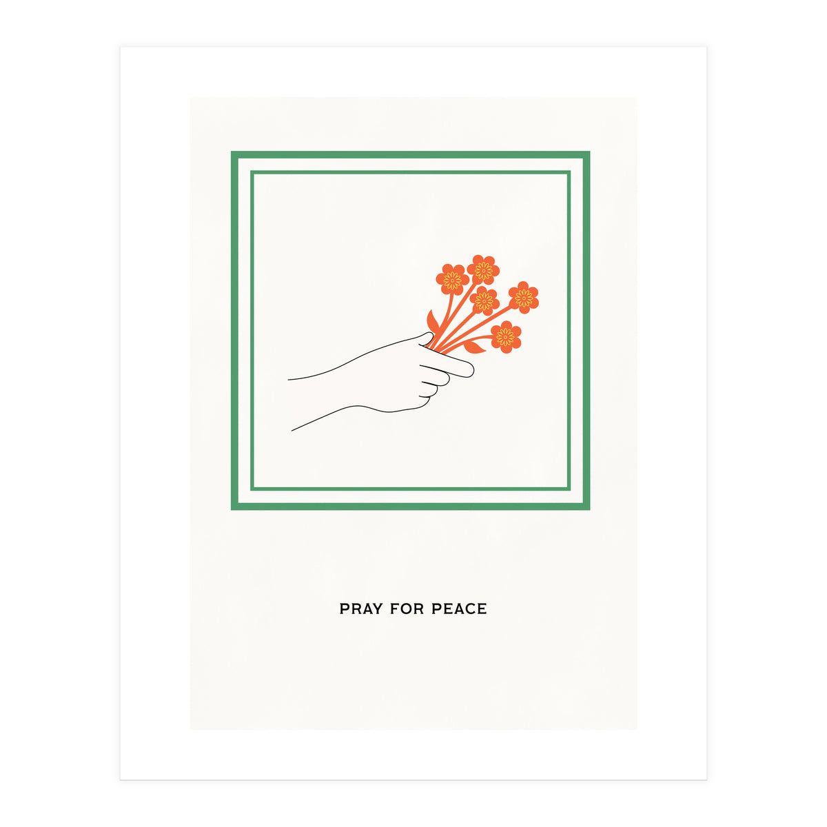 PRAY FOR PEACE - Botanical life (Print Only)