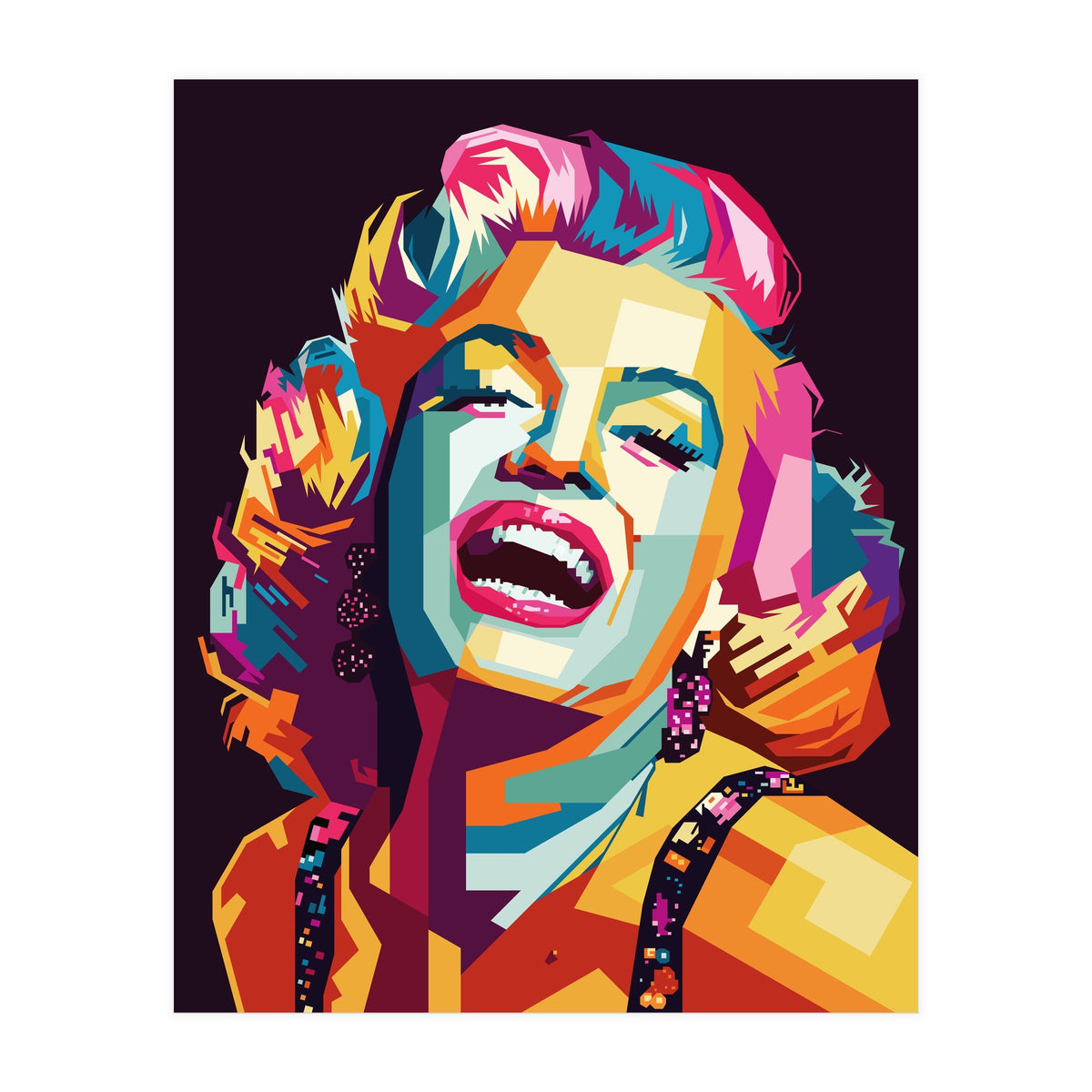 Marilyn Monroe Style WPAP (Print Only)