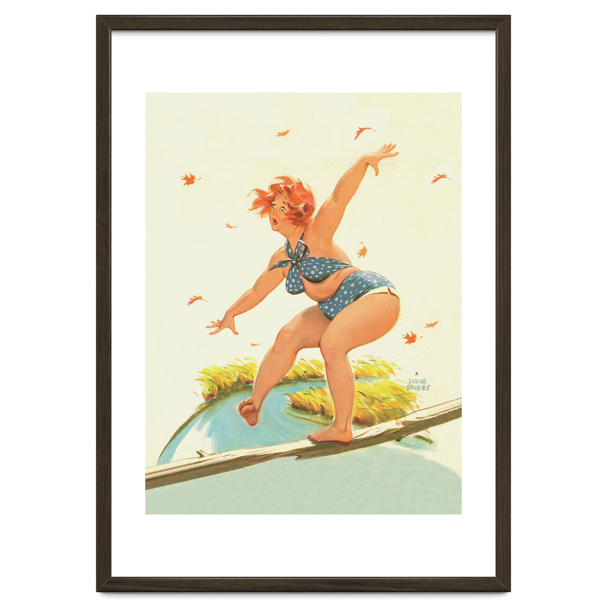 Sudden Wind On A Wooden Beam