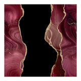 Burgundy & Gold Glitter Agate Texture 02  (Print Only) thumbnail