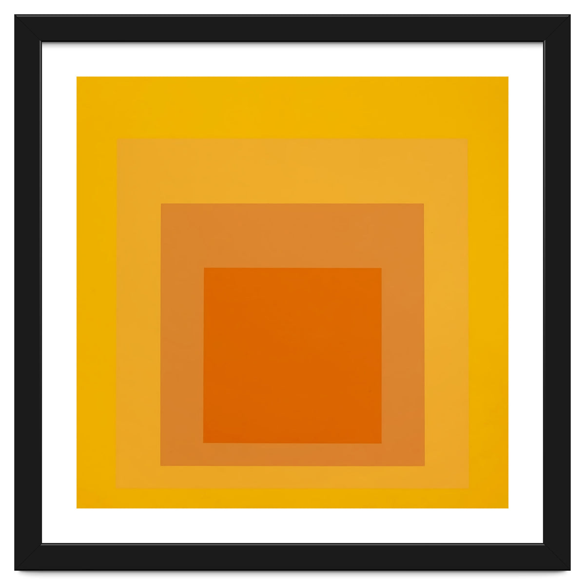 JOSEF ALBERS - HOMAGE TO THE SQUARE YELLOW ORANGE 2. HIGH RESOLUTION