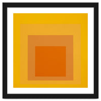 JOSEF ALBERS - HOMAGE TO THE SQUARE YELLOW ORANGE 2. HIGH RESOLUTION