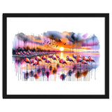 Flamingo Sunset On The Coast thumbnail
