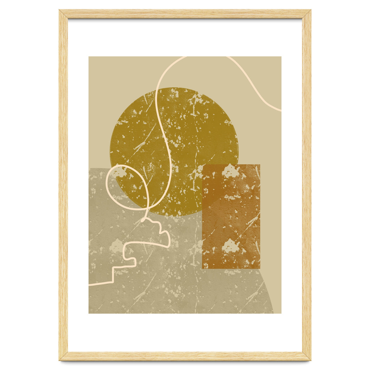 Geometric Composition with an Organic Touch