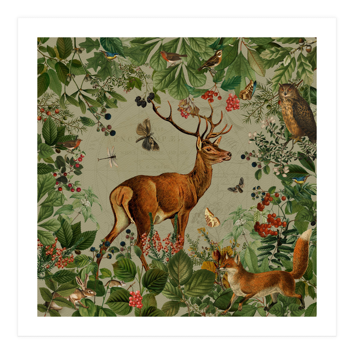 Nostalgic autumn guardians of the forest 3 (Print Only)