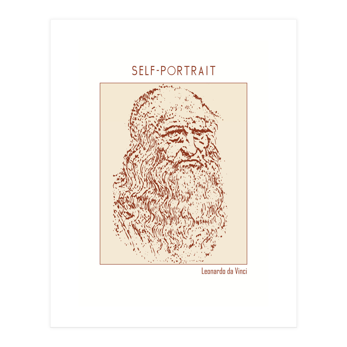 Self Portrait – Leonardo Da Vinci (Print Only)