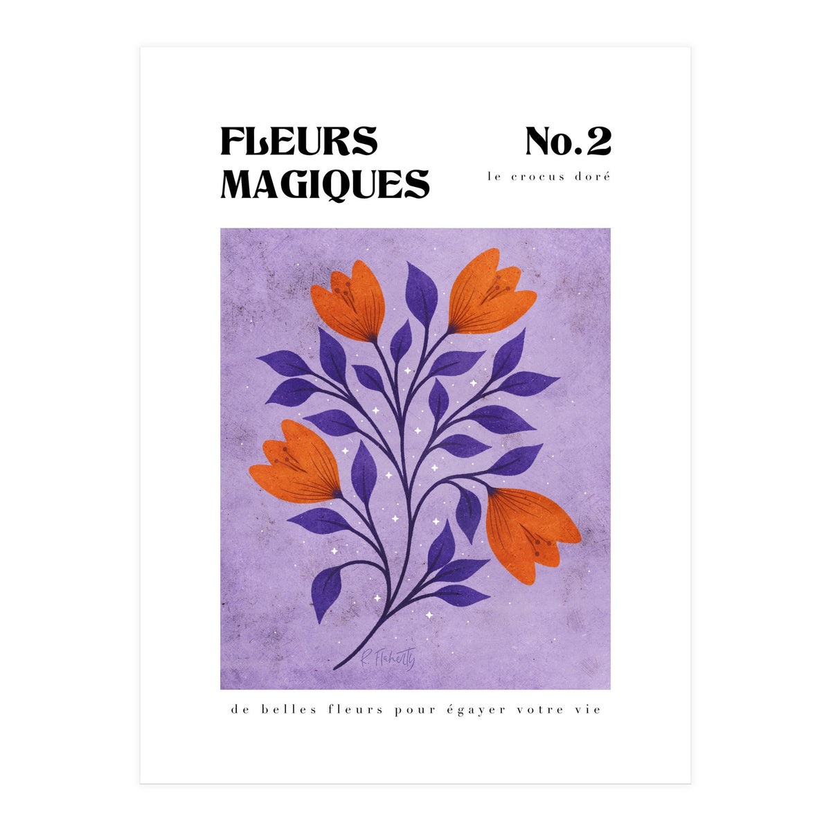 Magical Flowers No.2 Golden Crocus (Print Only)