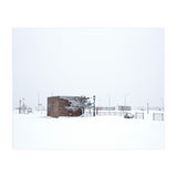 Barn in the winter snowscape (Print Only) thumbnail