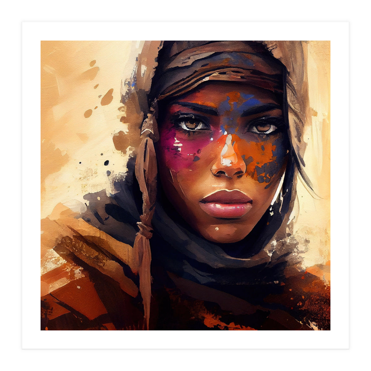 Powerful Tuareg Woman #2 (Print Only)