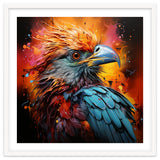 Vibrant Eagle Portrait Abstract Colorful Splatter Art thumbnail
