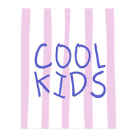 Cool Kids Club, Fun Playful Quote Print for Kids Room and Playroom Decor (Print Only)