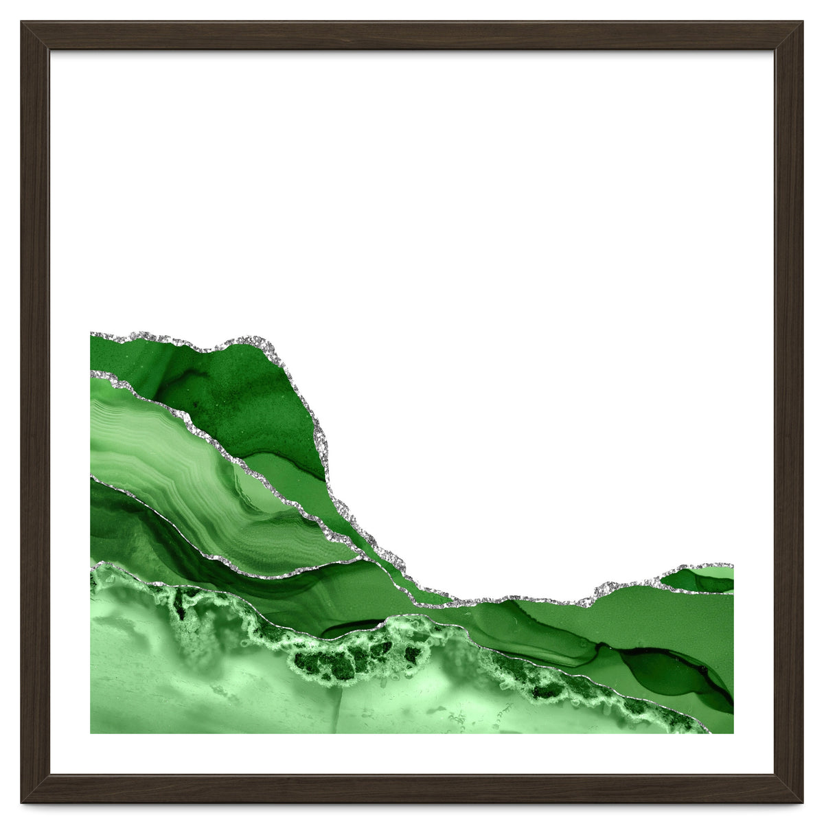 Green & Silver Agate Texture 05