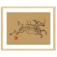 Kirin On Brown Paper