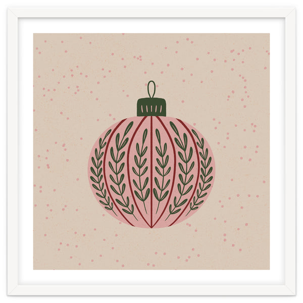 Christmas globe with branches