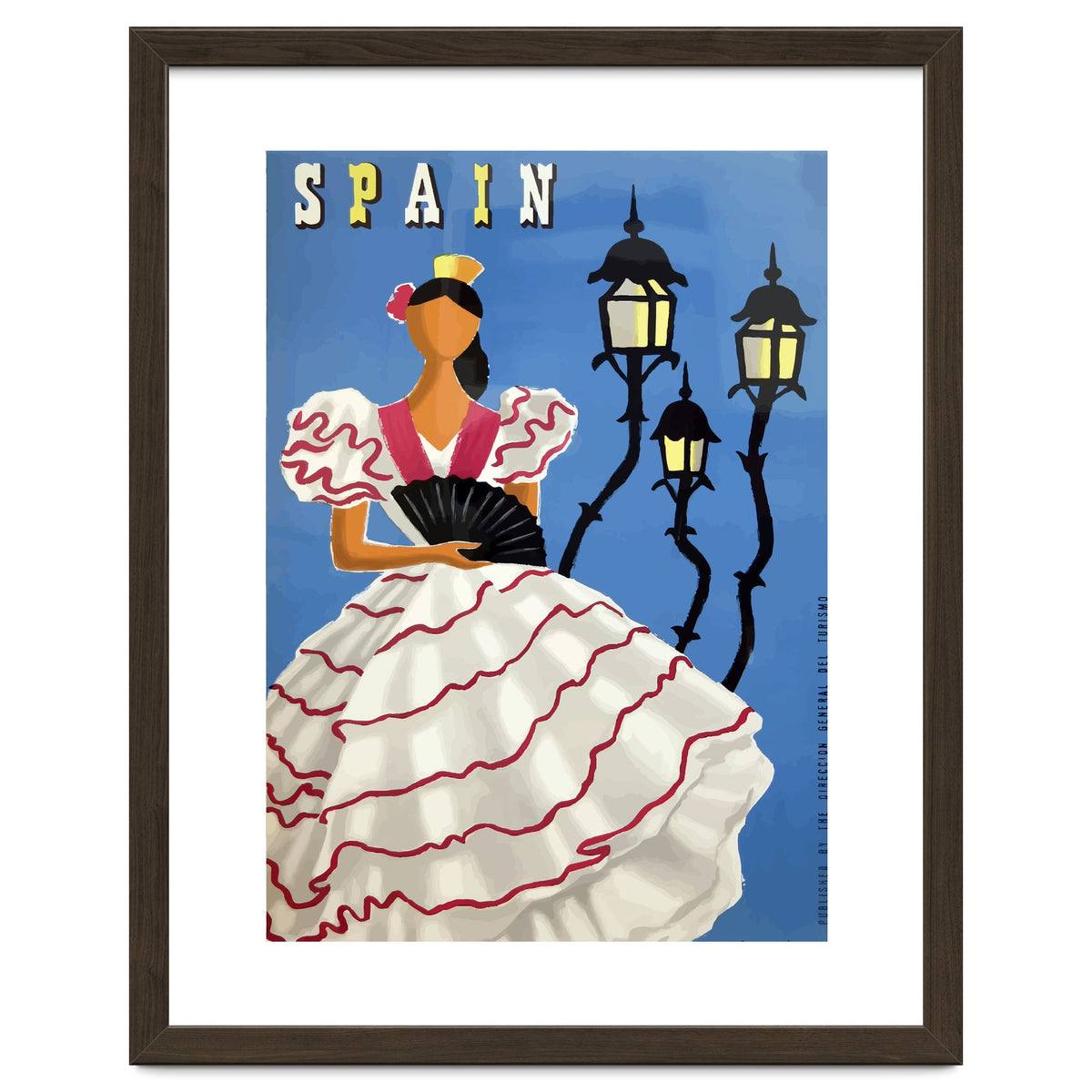 Spain, A Lady in Traditional Costume