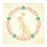Floral Rabbit Wreath (Print Only) thumbnail