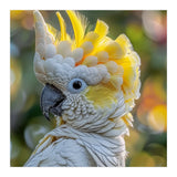 Yellow Crested Cockatoo Bird Close Up Portrait (Print Only) thumbnail