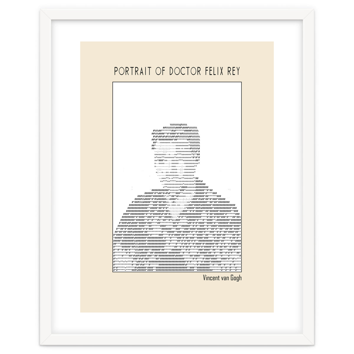 Portrait Of Doctor Felix Rey (ascii Art)