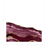 Burgundy & Gold Agate Texture 24  (Print Only) thumbnail
