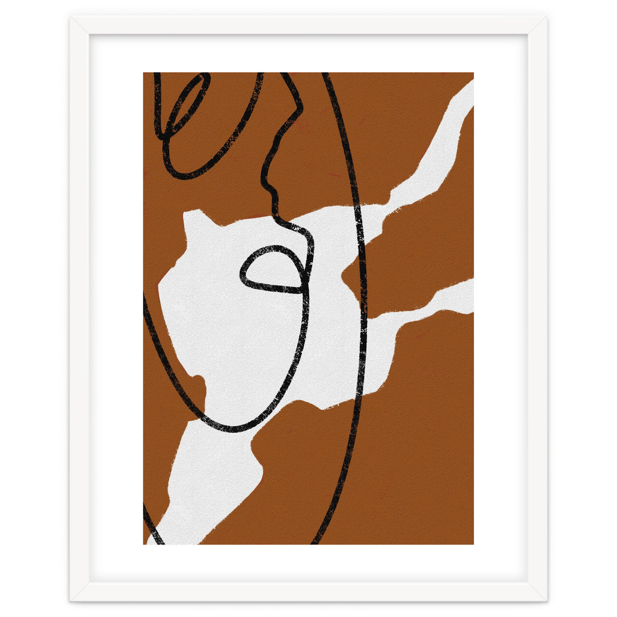 Abstract Brown and Black Lines