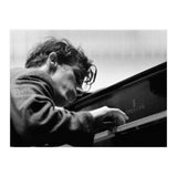 Pianist Glenn Gould with the Berlin  Philharmonic Orchestra under Herbert von Karajan. Berlin,1957. (Print Only) thumbnail