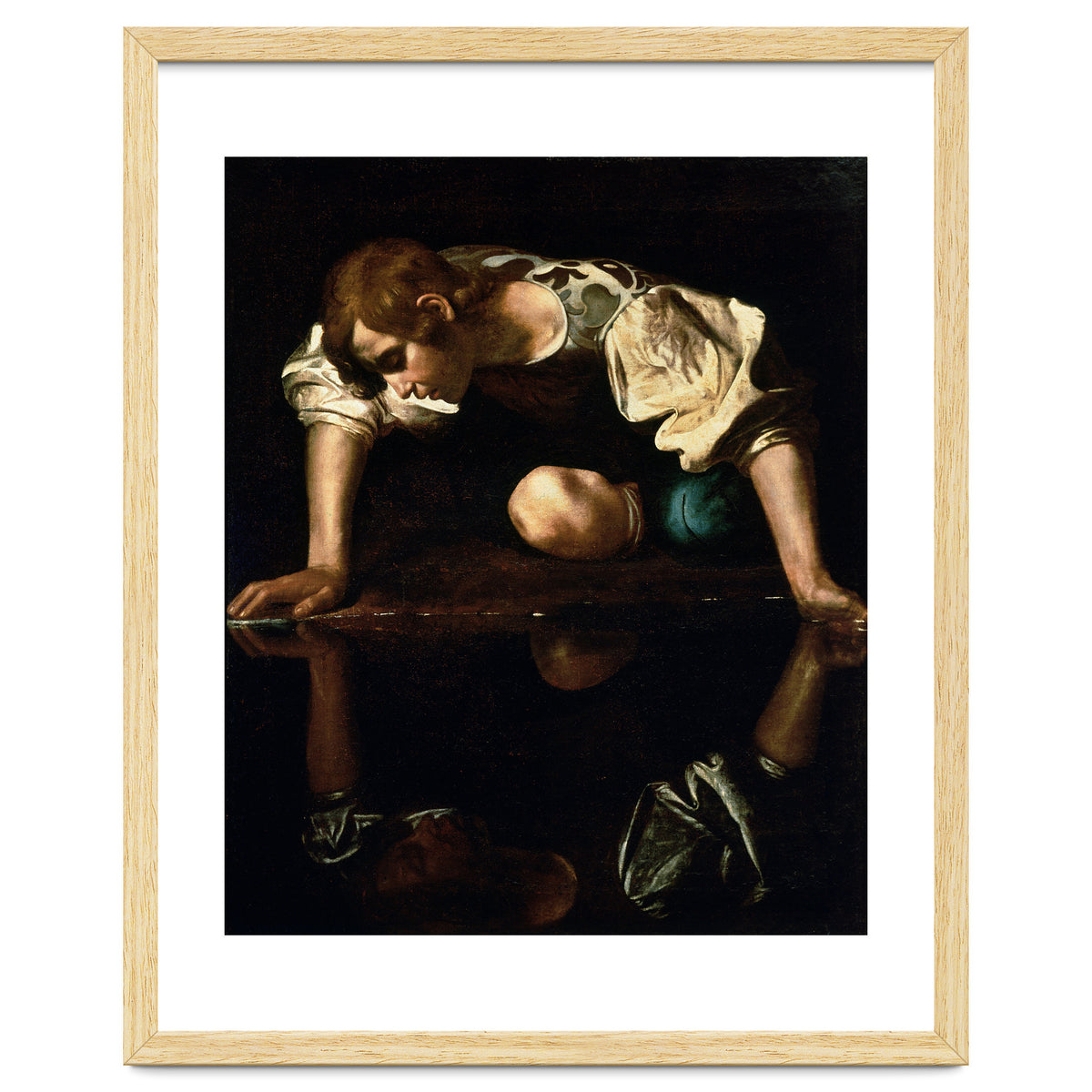Caravaggio – Narcissus (ca. 1600) | Dramatic Baroque Masterpiece