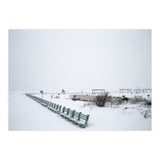 No people on a bench in the snowy winter (Print Only) thumbnail