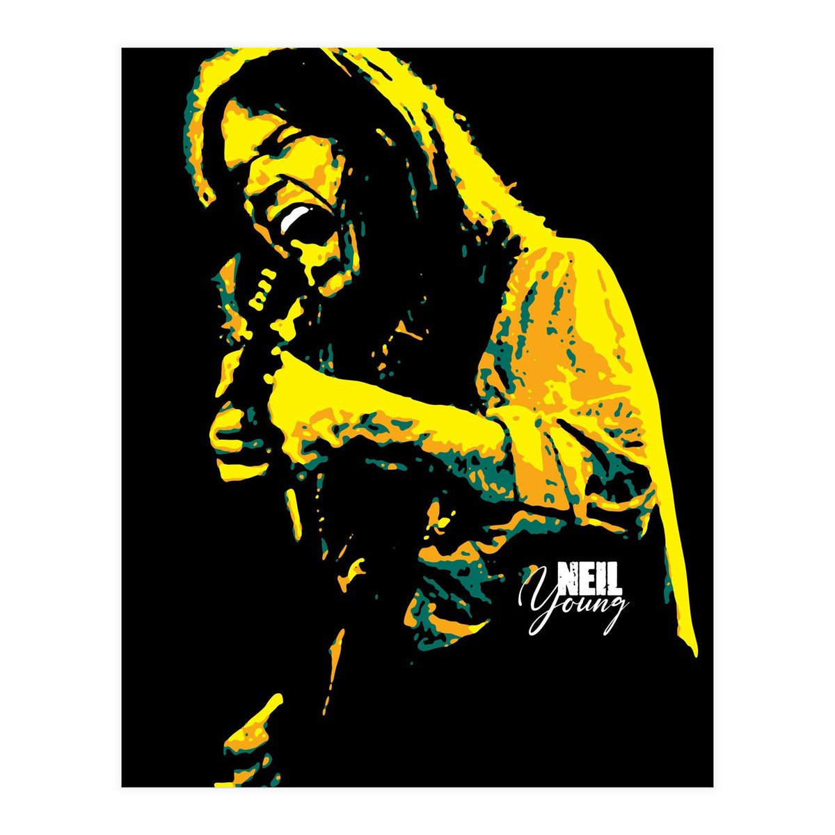 Neil Young Music Legend (Print Only)